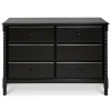 Storage Furniture>DaVinci Jenny Lind Spindle 6-Drawer Dresser - Ebony