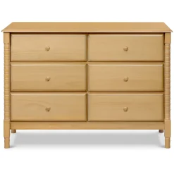 Storage Furniture>DaVinci Jenny Lind Spindle 6-Drawer Dresser - Honey