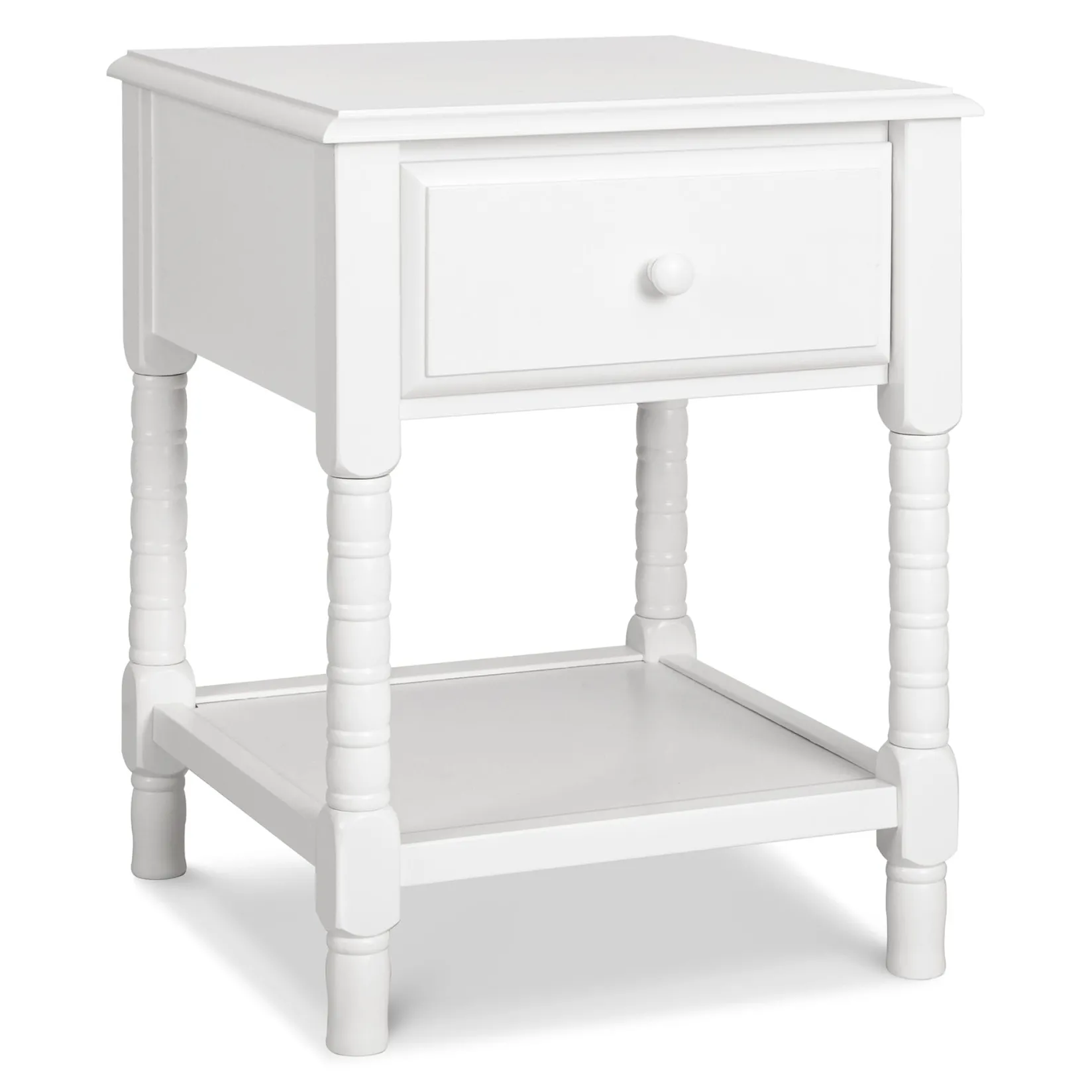 Nightstands>DaVinci Jenny Lind Spindle Nightstand - White