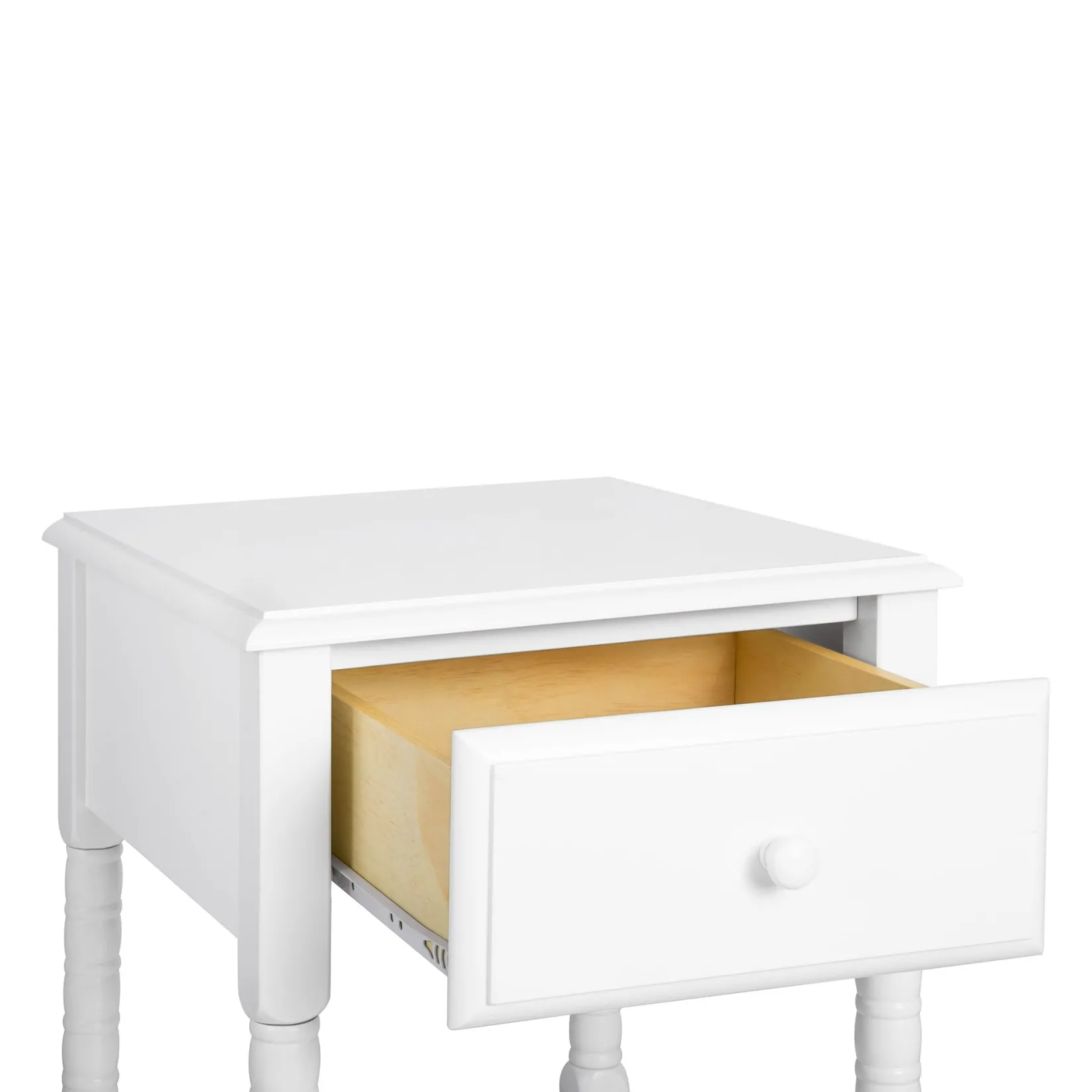 Nightstands>DaVinci Jenny Lind Spindle Nightstand - White