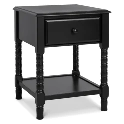 Nightstands>DaVinci Jenny Lind Spindle Nightstand - Ebony