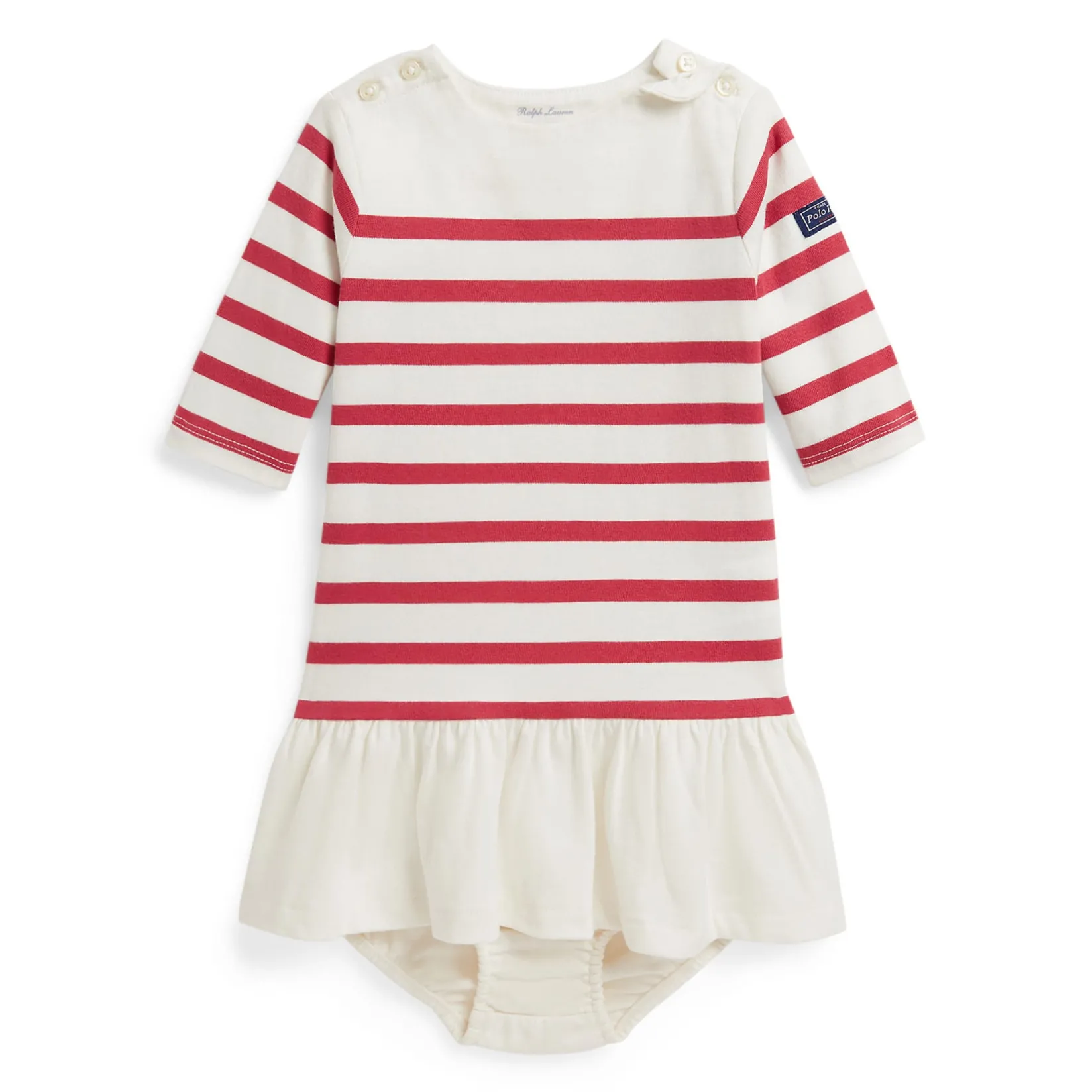 Dresses, Skirts & Outfits>Polo Ralph Lauren Jersey Boat Neck Dress 6-24m Rouge