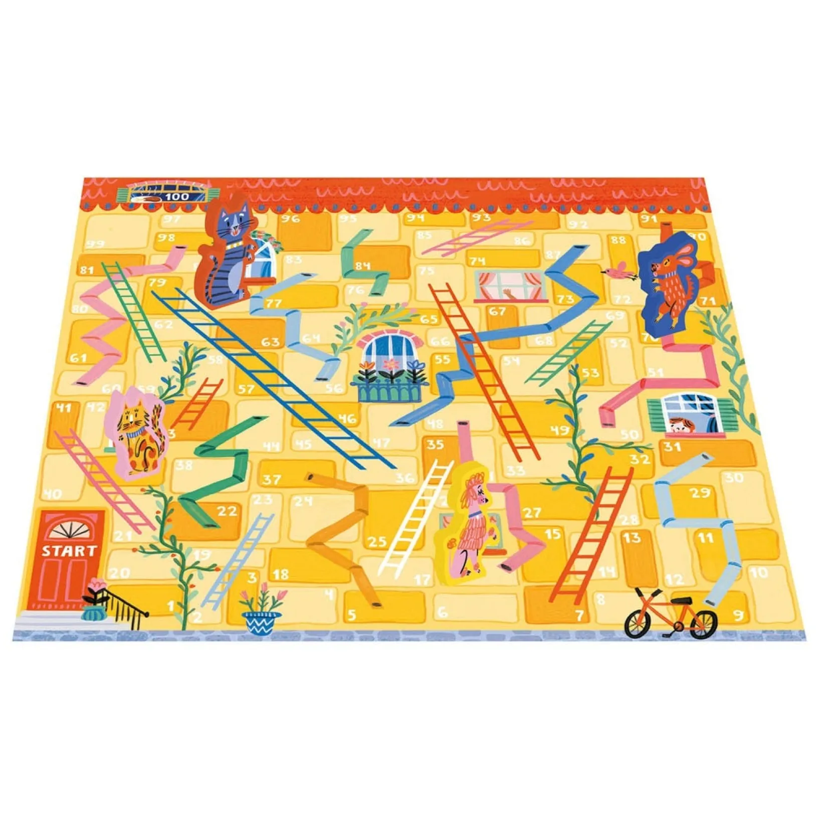 Board Games>Auzou Jeu de Serpents et Échelles