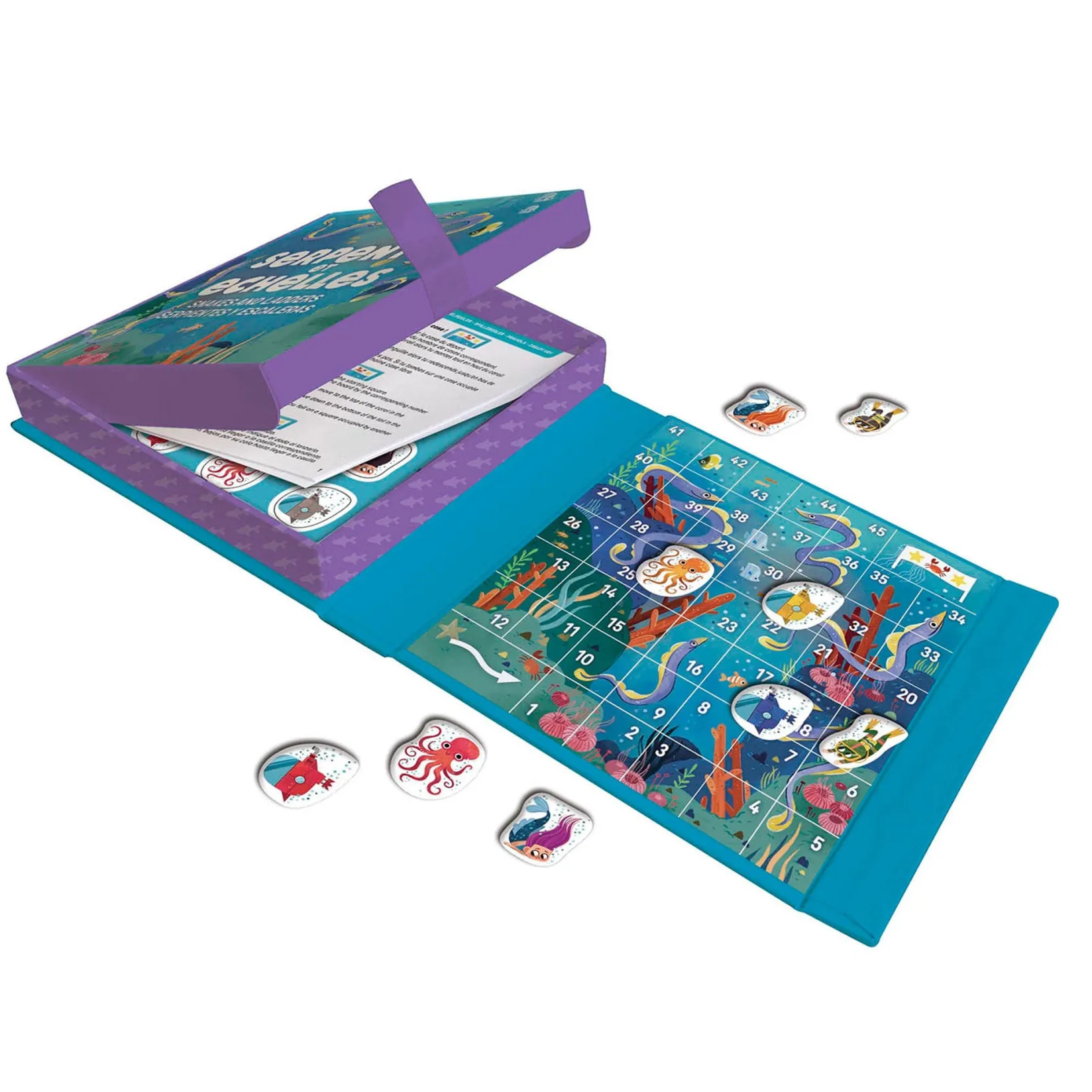 Board Games>Auzou Jeu Magnétique Serpents Échelles