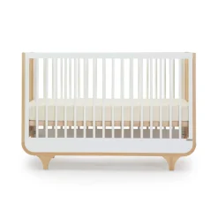 Outlet Jolly 3-In-1 Convertible Crib - White/Natural Cribs & Mattresses|Cribs & Mattresses