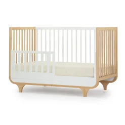 Outlet Jolly 3-In-1 Convertible Crib - White/Natural Cribs & Mattresses|Cribs & Mattresses