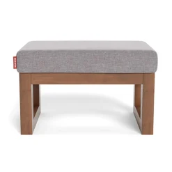 Gliders & Rocking Chairs|Gliders & Rocking Chairs>Monte Joya Ottoman - Pebble Grey / Walnut