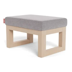 Joya Ottoman - Pebble Grey / Maple Gliders & Rocking Chairs|Gliders & Rocking Chairs