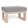 Joya Ottoman - Pepper Grey / Maple Gliders & Rocking Chairs|Gliders & Rocking Chairs