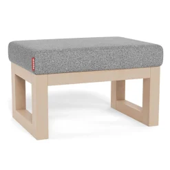 Joya Ottoman - Pepper Grey / Maple Gliders & Rocking Chairs|Gliders & Rocking Chairs