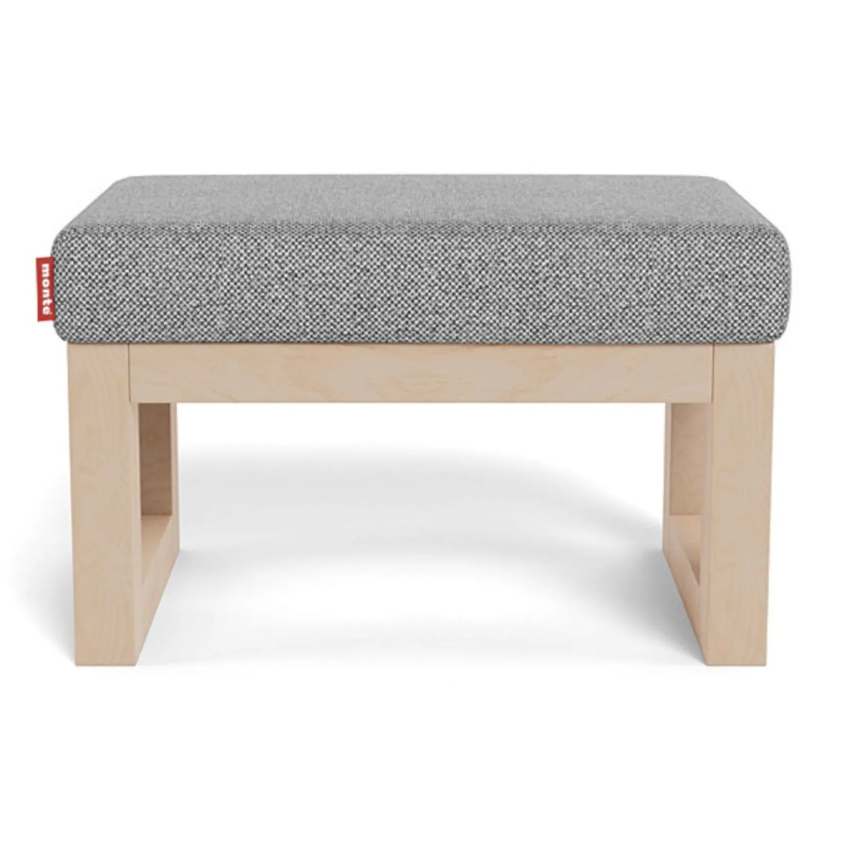 Joya Ottoman - Pepper Grey / Maple Gliders & Rocking Chairs|Gliders & Rocking Chairs