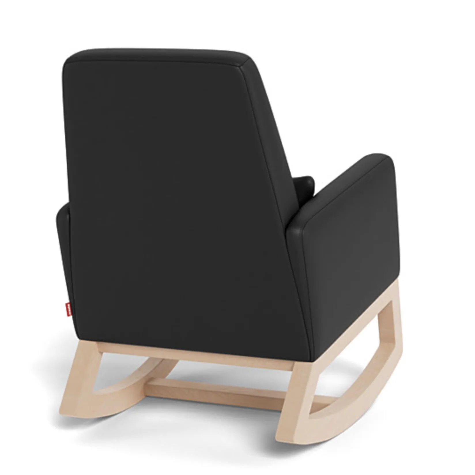 Gliders & Rocking Chairs|Gliders & Rocking Chairs>Monte Joya Rocking Chair - Black Leather / Natural Wood