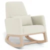 Gliders & Rocking Chairs|Gliders & Rocking Chairs>Monte Joya Rocking Chair - White Faux Sheepskin / Maple (In Stock)