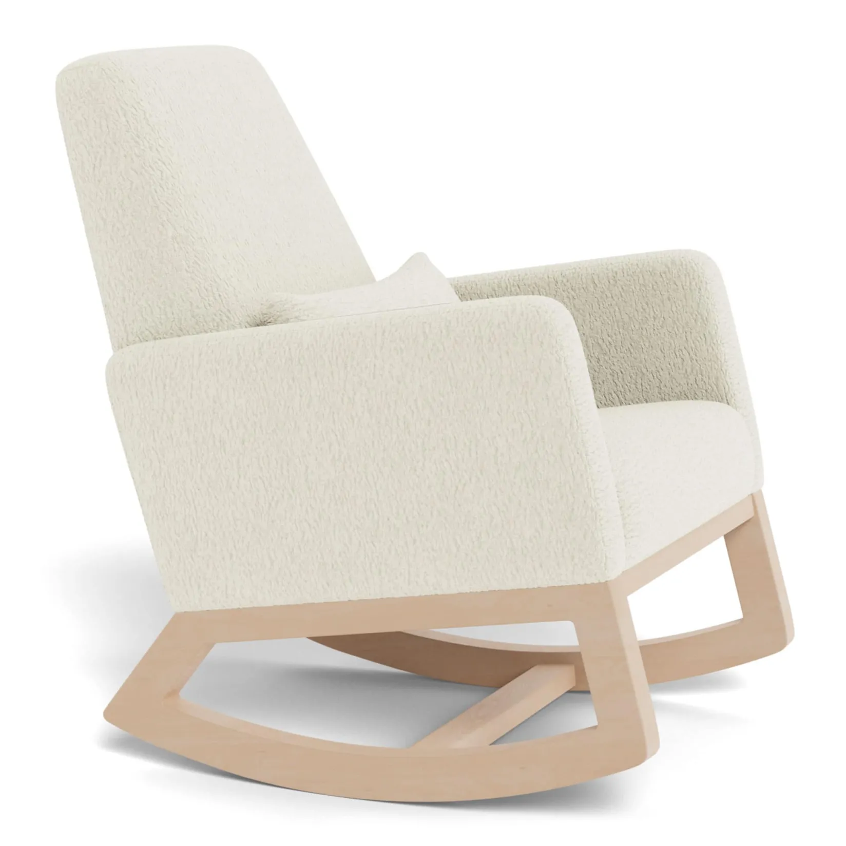 Gliders & Rocking Chairs|Gliders & Rocking Chairs>Monte Joya Rocking Chair - White Faux Sheepskin / Maple (In Stock)