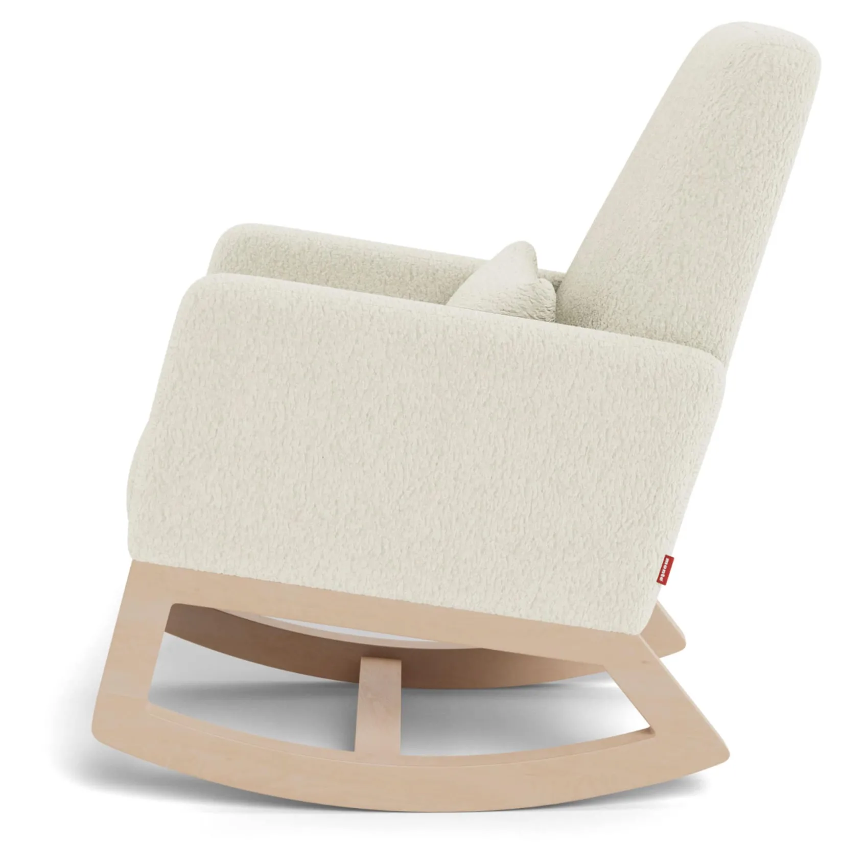 Gliders & Rocking Chairs|Gliders & Rocking Chairs>Monte Joya Rocking Chair - White Faux Sheepskin / Maple (In Stock)
