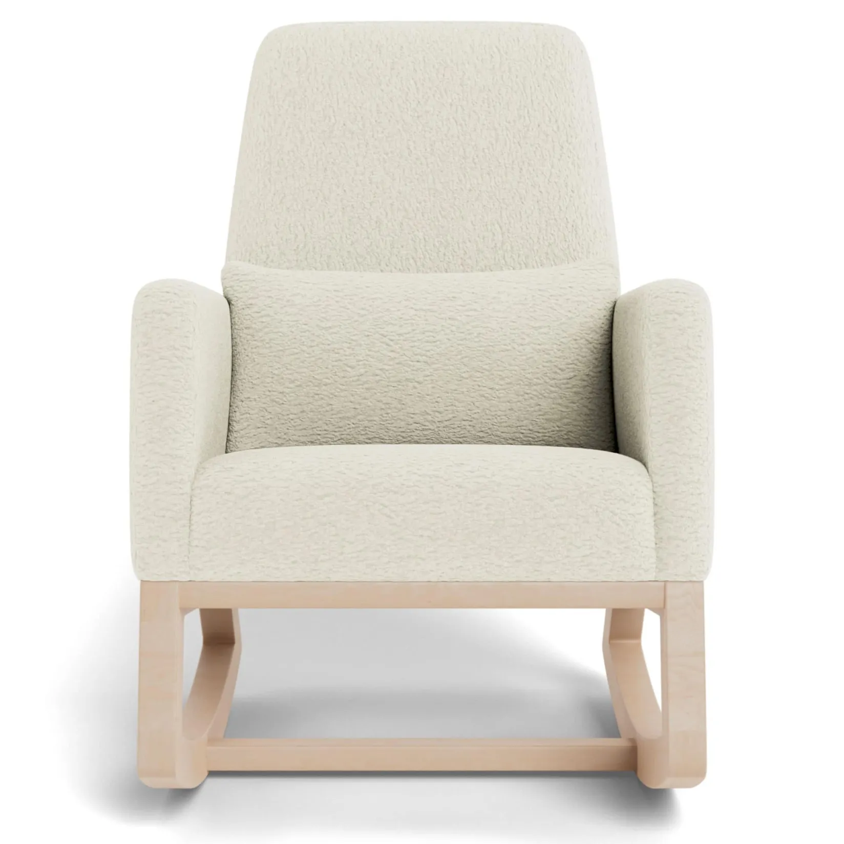 Gliders & Rocking Chairs|Gliders & Rocking Chairs>Monte Joya Rocking Chair - White Faux Sheepskin / Maple (In Stock)