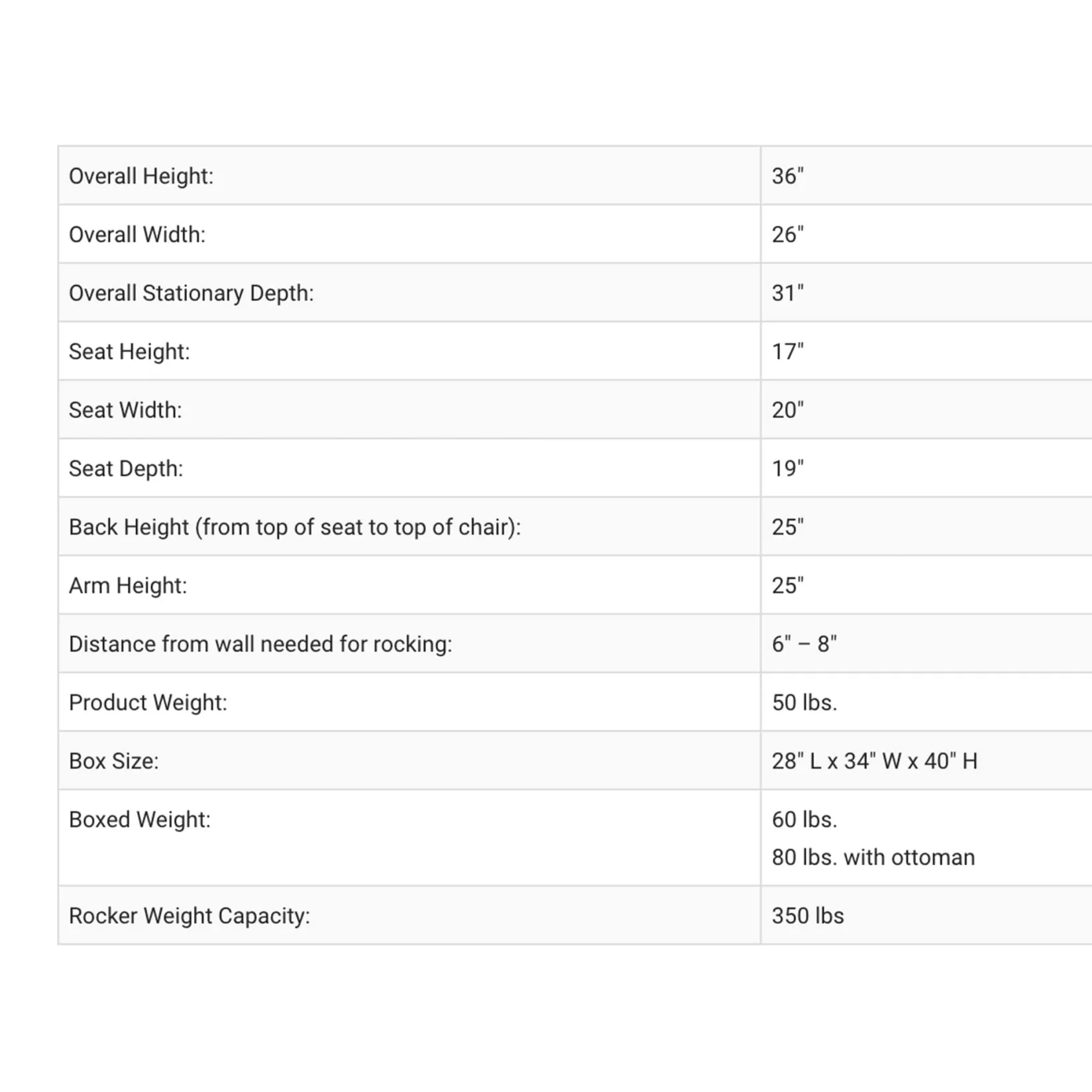Gliders & Rocking Chairs|Gliders & Rocking Chairs>Monte Joya Rocking Chair - White Faux Sheepskin / Maple (In Stock)