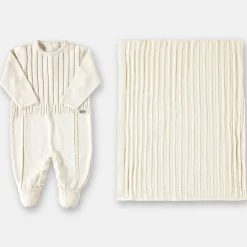 Rompers & Jumpsuits|Rompers & Jumpsuits>Up Baby Jumpsuit & Blanket Set 0-6m Ivory