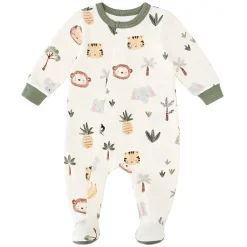 New Jungle Magnetic Pajamas P-18m BOY Preemie Clothing|Pajamas