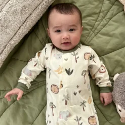 New Jungle Magnetic Pajamas P-18m BOY Preemie Clothing|Pajamas
