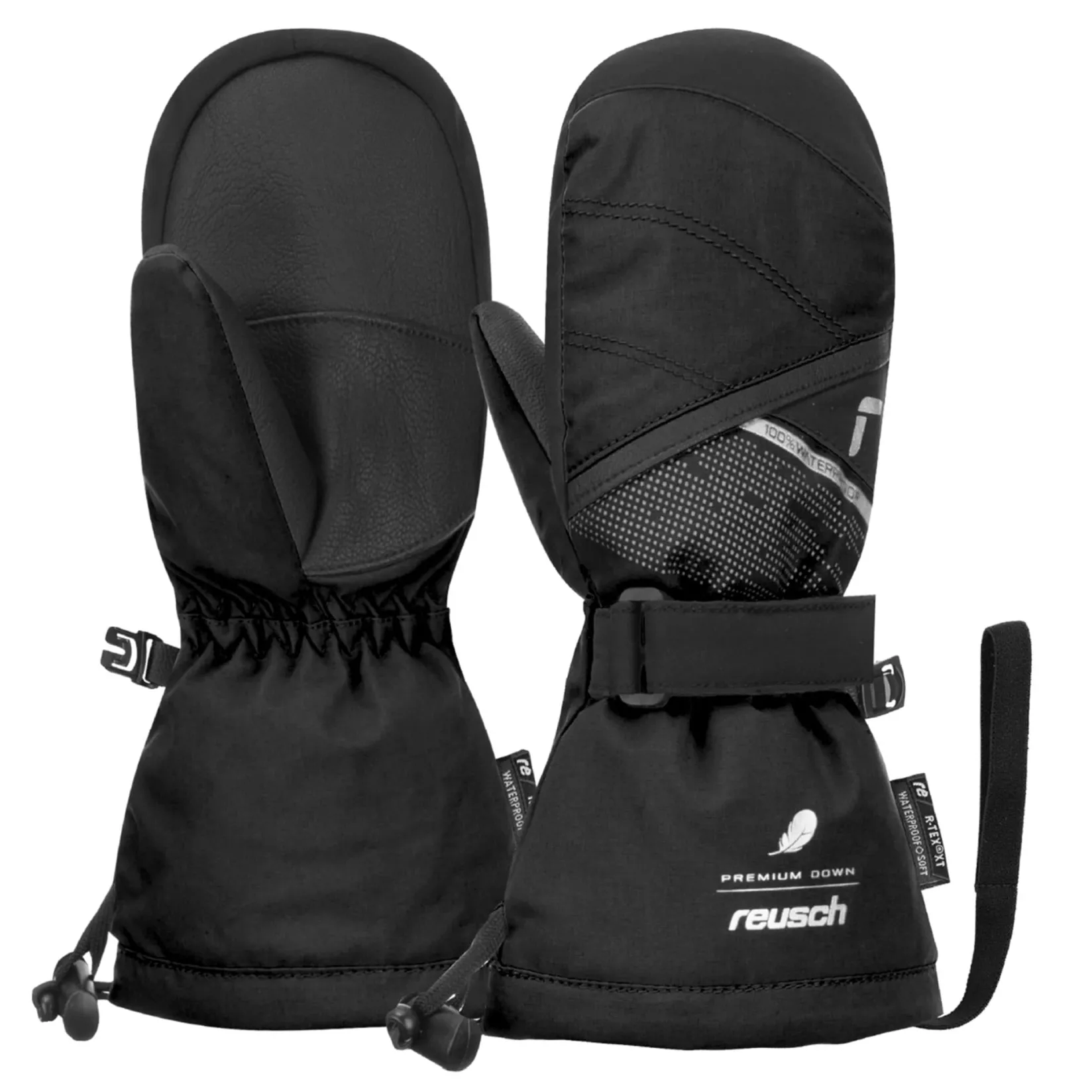 Mittens & Gloves|Mittens & Gloves>Reusch Kaden Down R-tex Mittens 1-6 Black