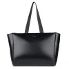 Kaia Tote Bag - Smooth Black Handbags & Purses|Diaper Bags