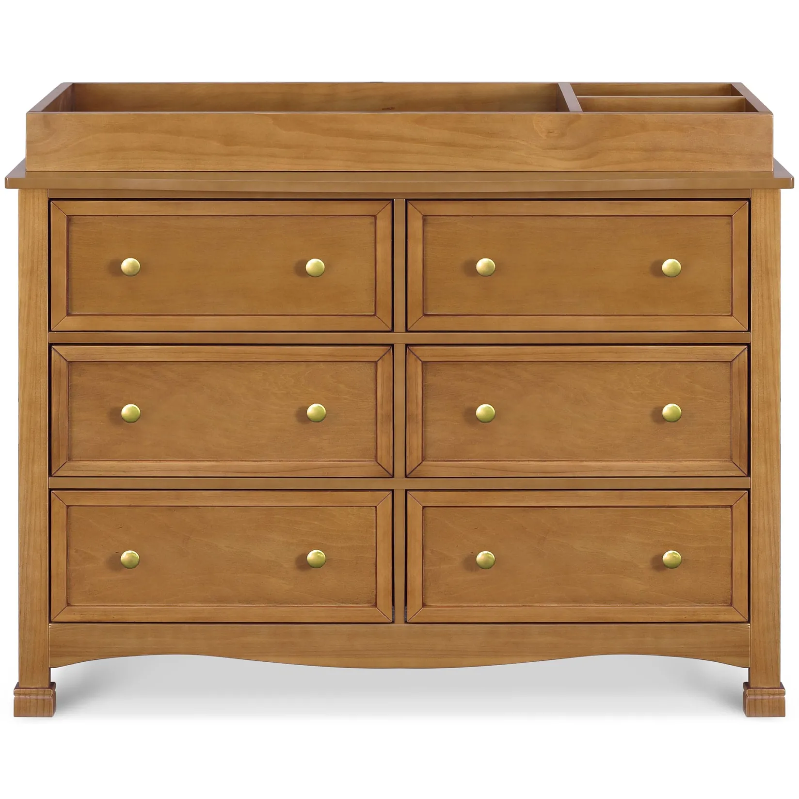 Storage Furniture>DaVinci Kalani 6-Drawer Double Wide Dresser - Chestnut Finish