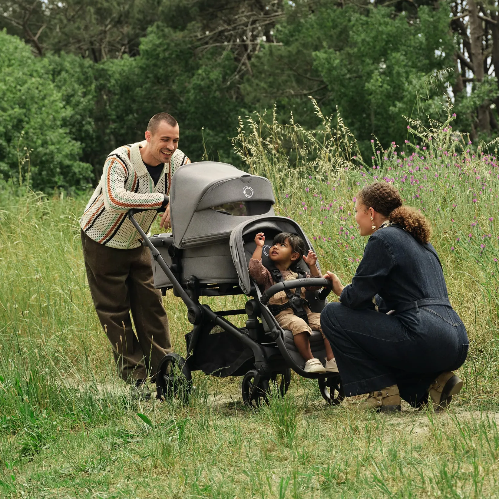Strollers|Strollers & Trailers>Bugaboo Kangaroo Sibling Seat - Black/Moon Grey