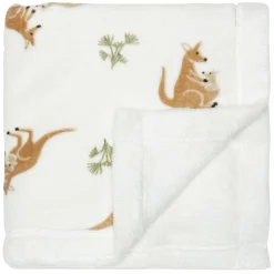 New Kangaroos Plush Blanket - Special Edition CHU Sainte‑Justine Foundation Kids Blankets|Blankets