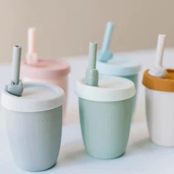 Online Kids Silicone Cup with Straw - Bunny Kids Breastfeeding|Tableware