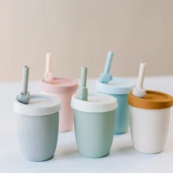 Best Kids Silicone Cup with Straw - Elephant Kids Breastfeeding|Tableware