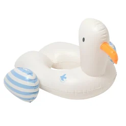 Summer Activities|Beach & Pool Toys>Sunny life Kids Tube Pool Ring Sid the Seagull Blue Stripe