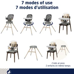 New Kiskadee 360° Rotating High Chair - Onyx Heritage High Chairs & Booster Seats|High Chairs & Booster Seats