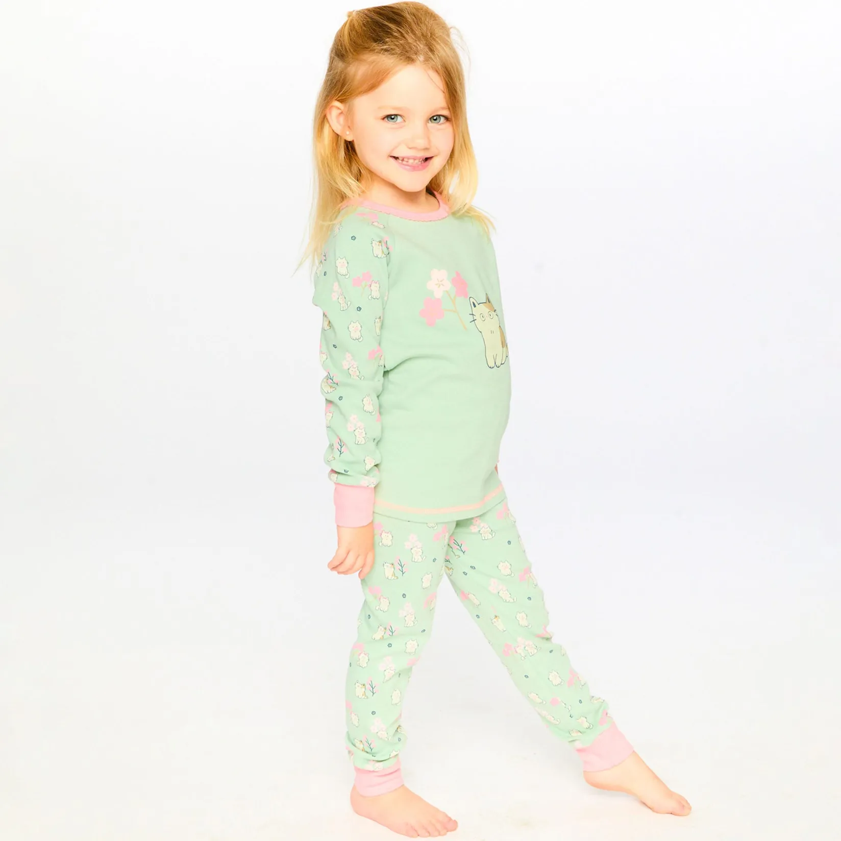 Clearance Kittens Pajama Set 7-10 Kids Pajamas & Bathrobes