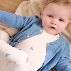 Fleeces And Sweatshirts|Tops>Fixoni Knit Cardigan 6-24m Blue