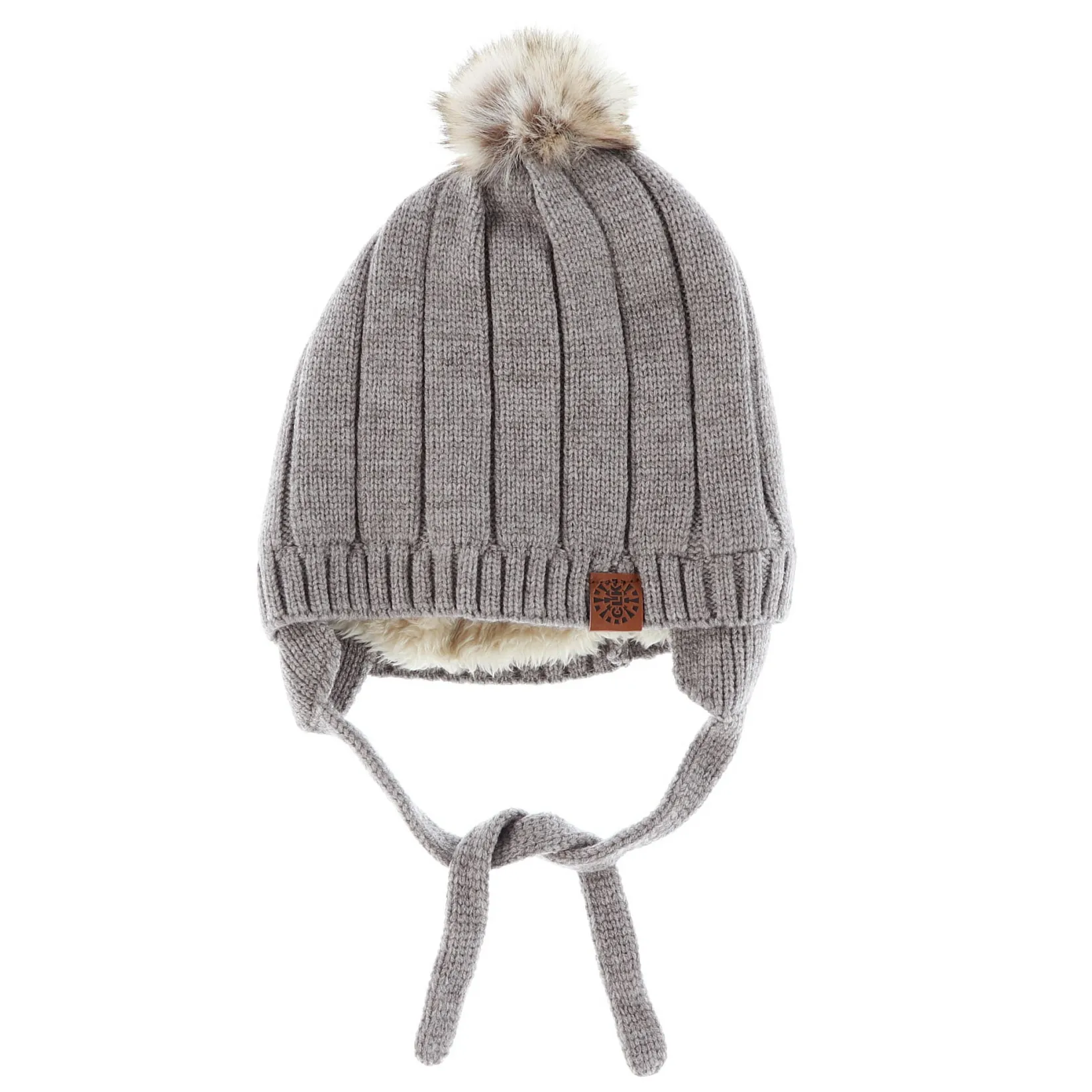 New Knit Pompom Beanie 0-18m BOY Beanies|Beanies