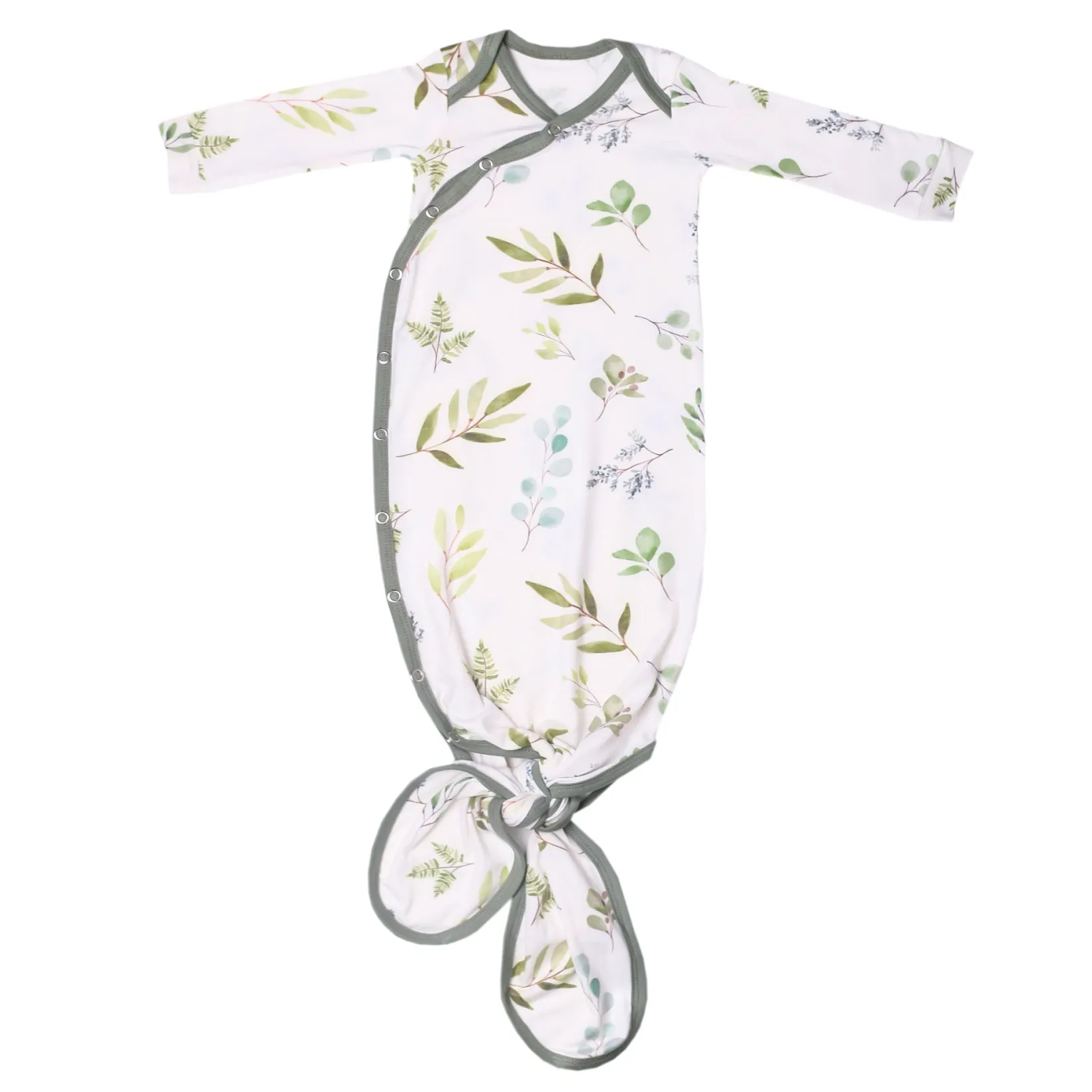 Pajamas|Sleep Bags>Copper Pearl Knotted Gown 0m+ - Leaf Haven