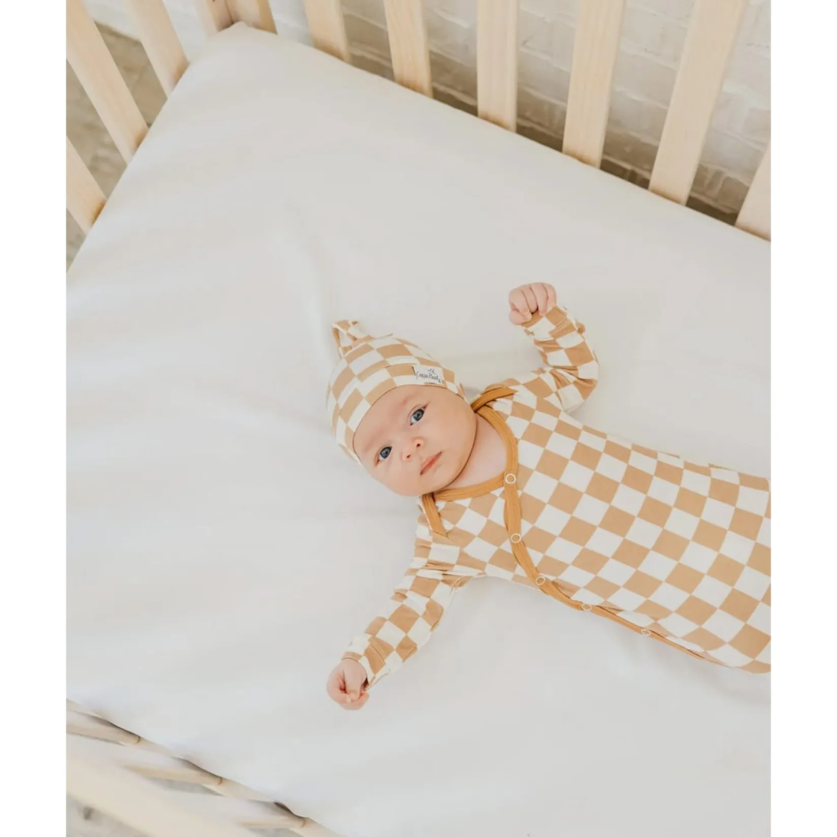 Pajamas|Sleep Bags>Copper Pearl Knotted Gown 0m+ - Rad