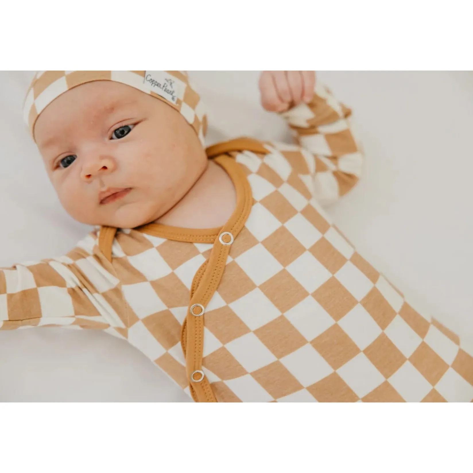 Pajamas|Sleep Bags>Copper Pearl Knotted Gown 0m+ - Rad