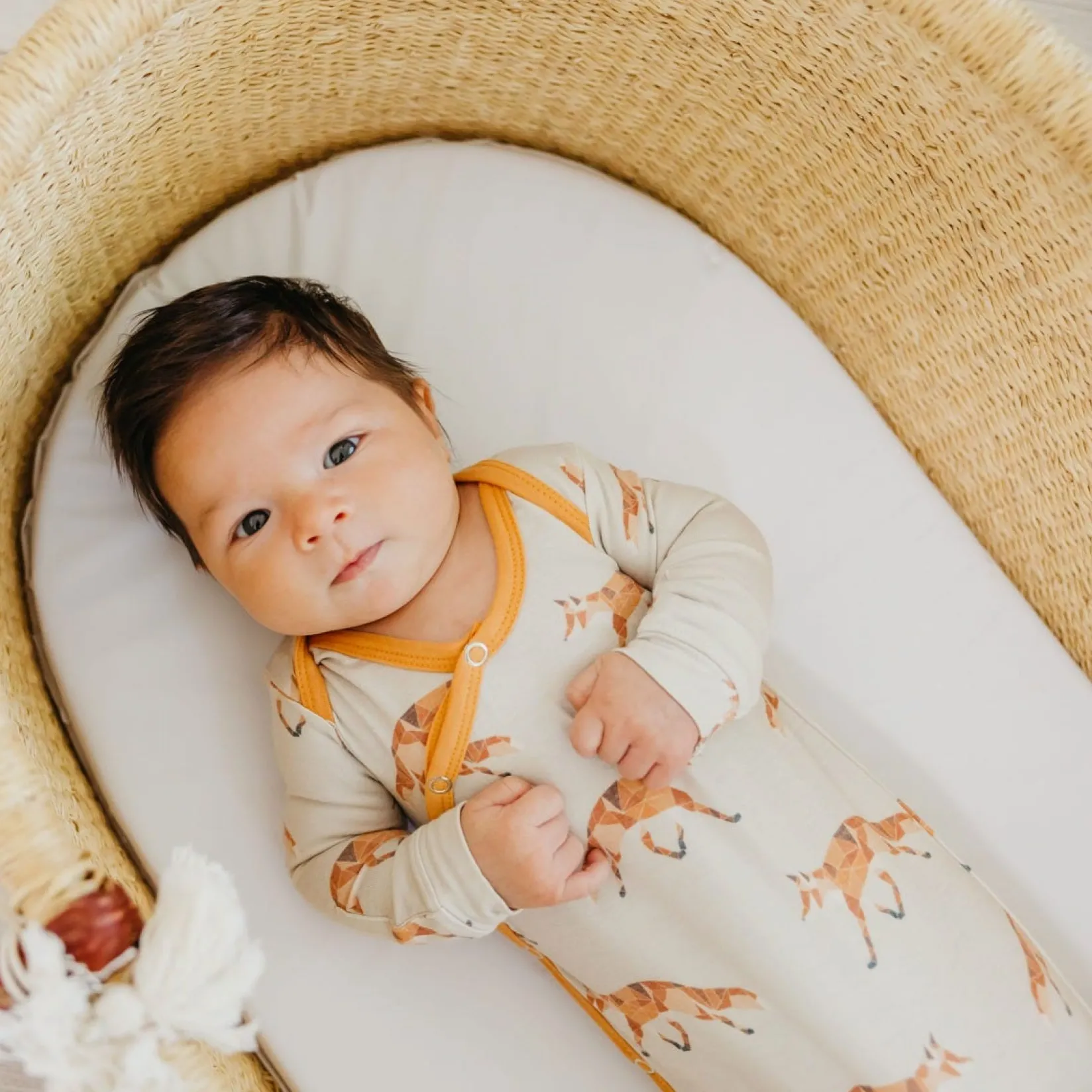 Pajamas|Sleep Bags>Copper Pearl Knotted Gown 0m+ - Swift