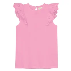 Tops>Creamie Lace Tank Top 2-6y Pink