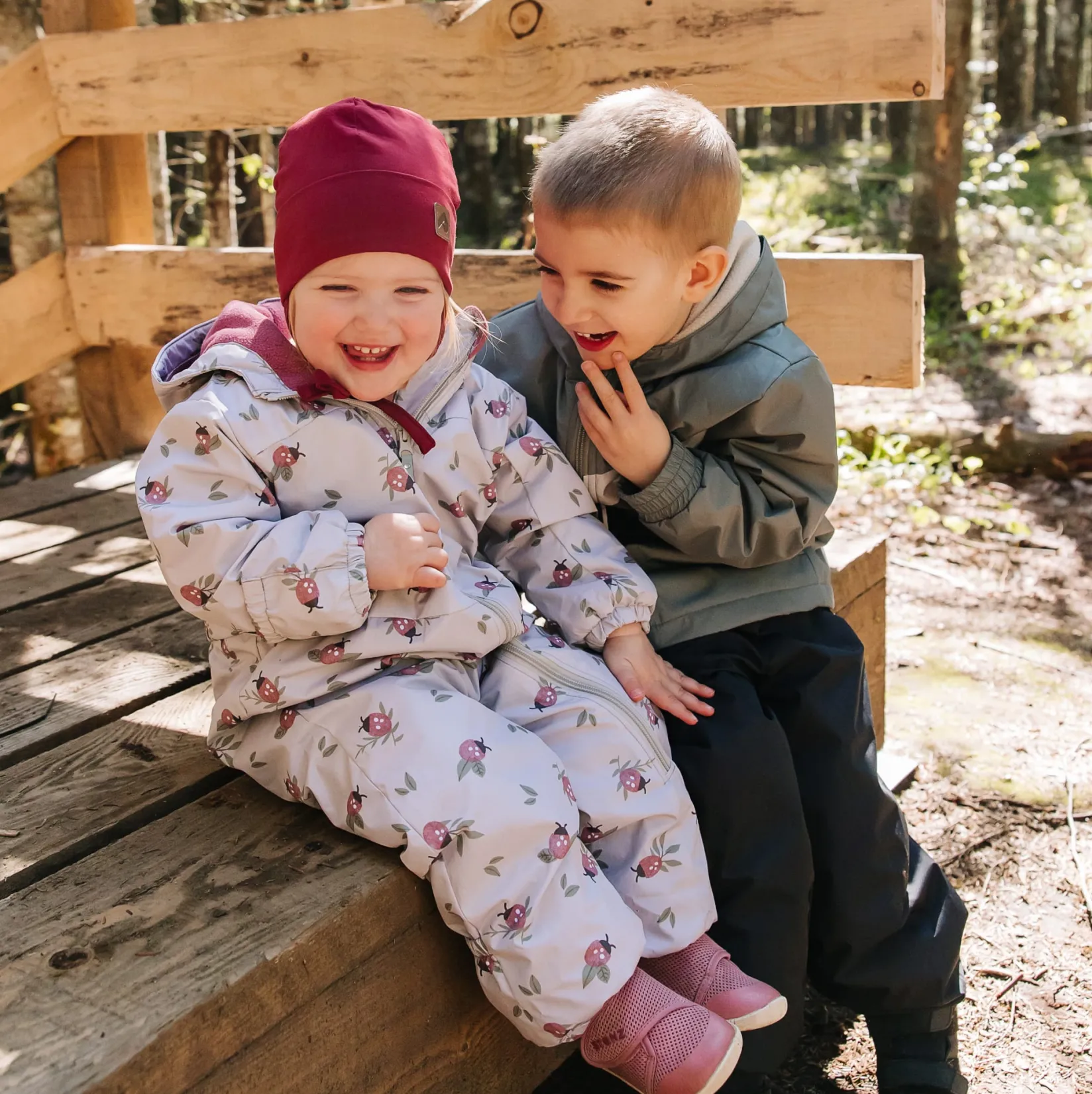 Outerwear>Perlimpinpin Ladybug 1pce Suit 0-24m Beige