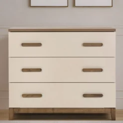 Best Lala 3 Drawers Dresser Chest - Almont Walnut Storage Furniture