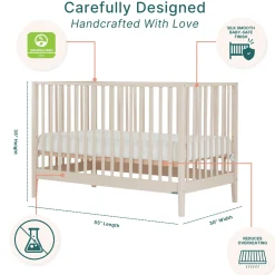 New Lala 3-in-1 Convertible Crib - Almont Cribs & Mattresses|Cribs & Mattresses