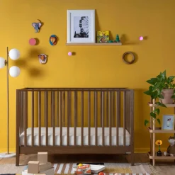 Cribs & Mattresses|Cribs & Mattresses>Dadada Baby Lala 3-In-1 Convertible Crib - Walnut