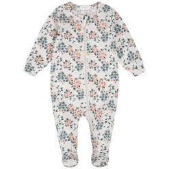 Pajamas|Pyjamas>Firsts par Petit Lem Lamb Flowers Pajamas 0-12m Beige