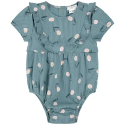 Rompers & Jumpsuits>Firsts par Petit Lem Lamb Romper 3-24m Teal