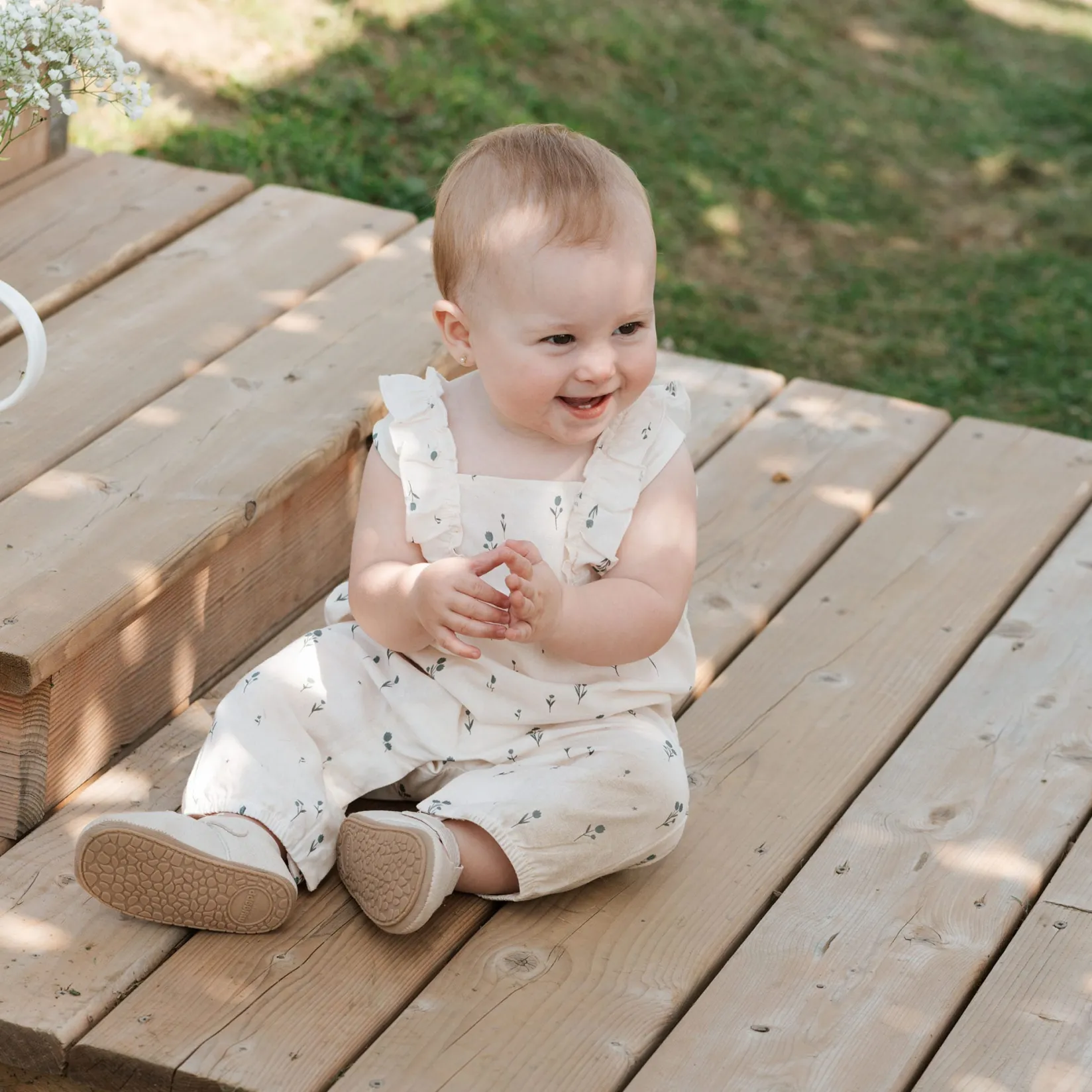 Rompers & Jumpsuits>Firsts par Petit Lem Lamb Romper 3-24m Pink