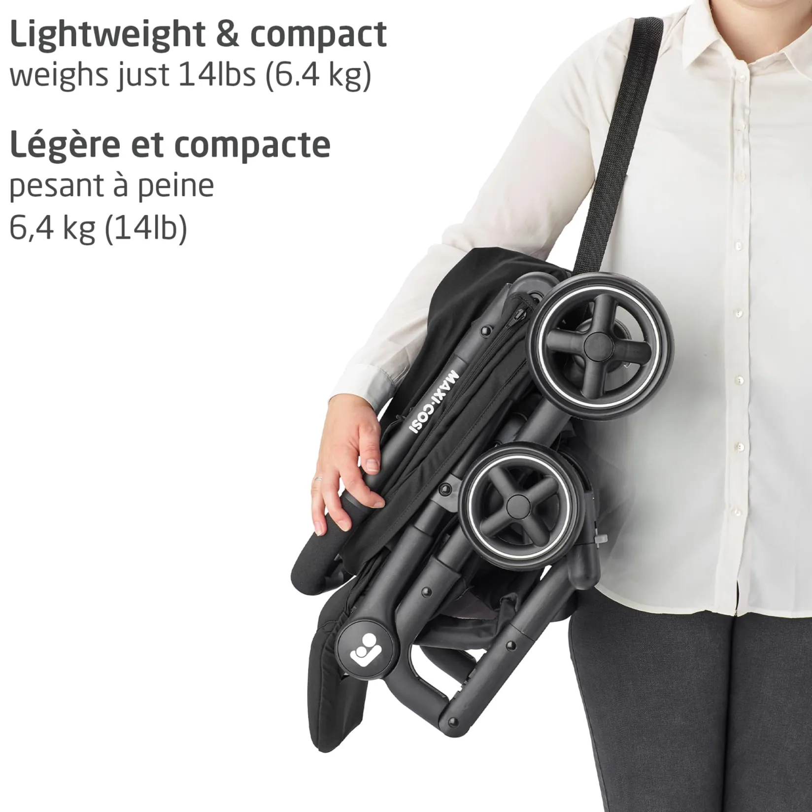 Strollers|Strollers & Trailers>Maxi-cosi Lara Ultracompact Stroller - Essential Black