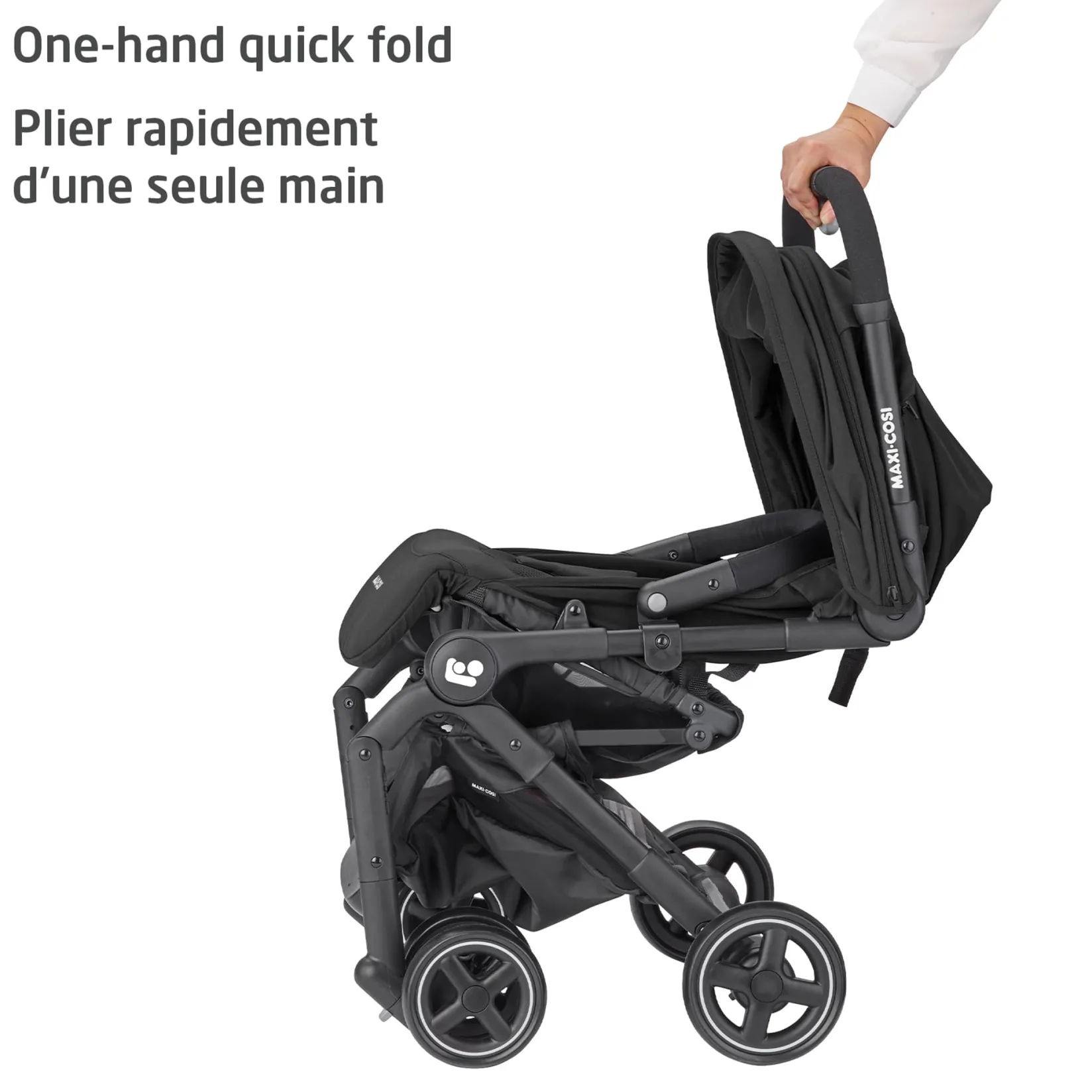 Strollers|Strollers & Trailers>Maxi-cosi Lara Ultracompact Stroller - Essential Black